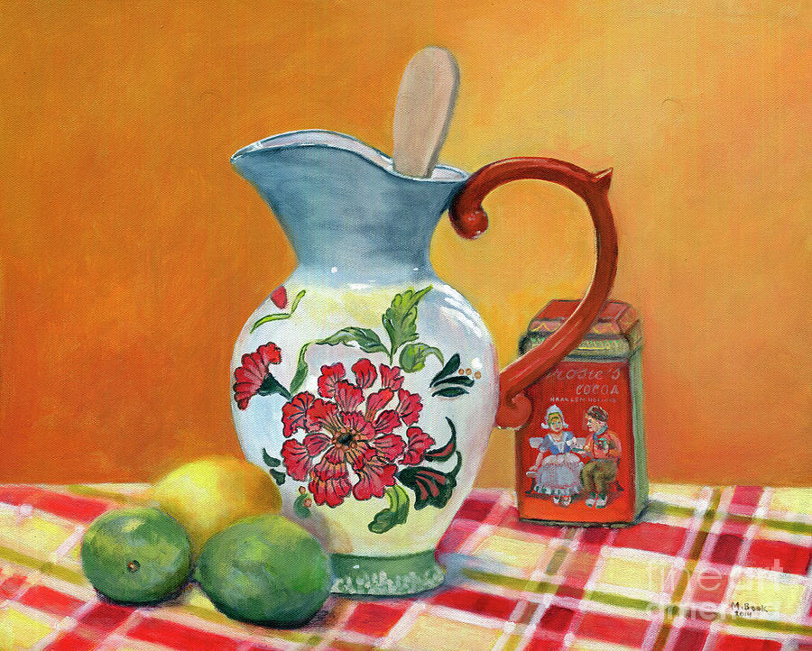 Pitcher with Lemon and Limes Painting by Marlene Book