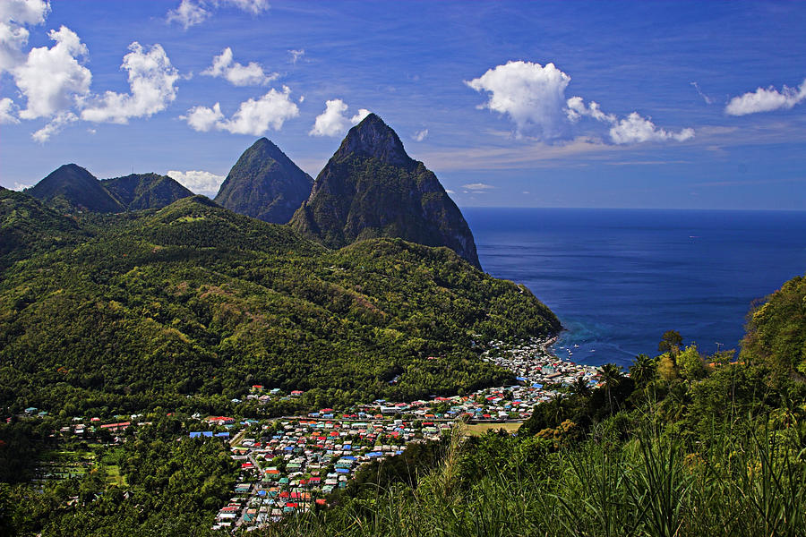 Pitons St Lucia Photograph by Chester Williams