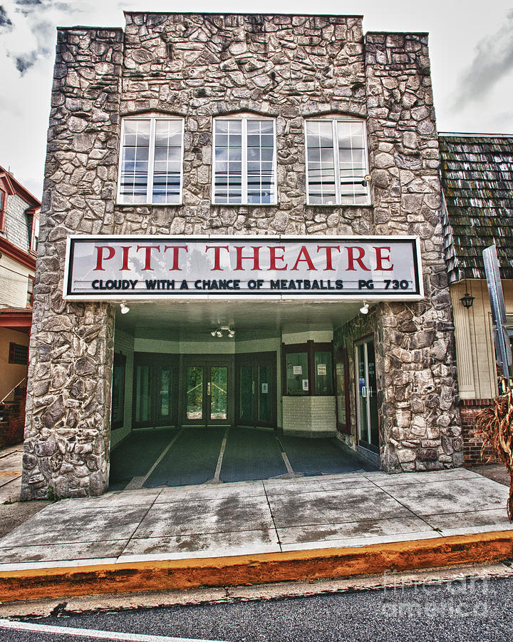 Architecture Photograph - Pitt Theatre Bedford, PA by Timothy Flanigan