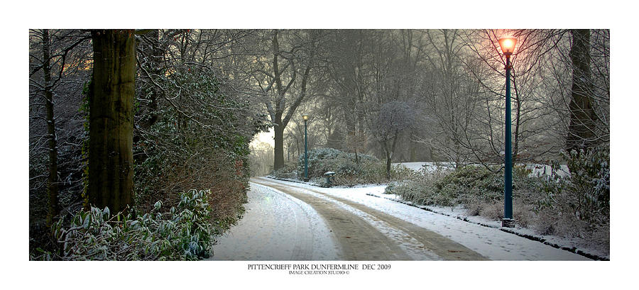 Snow Photograph - Pittencrieff Park Dunfermline by Jim Roden