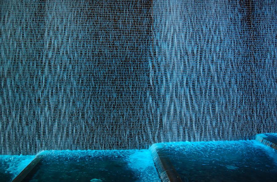 Water Abstract Pittsburgh Convention Center water feature #3 Photograph by Christopher James