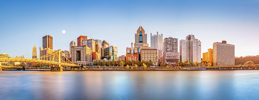Pittsburgh downtown skyline Photograph by Mihai Andritoiu