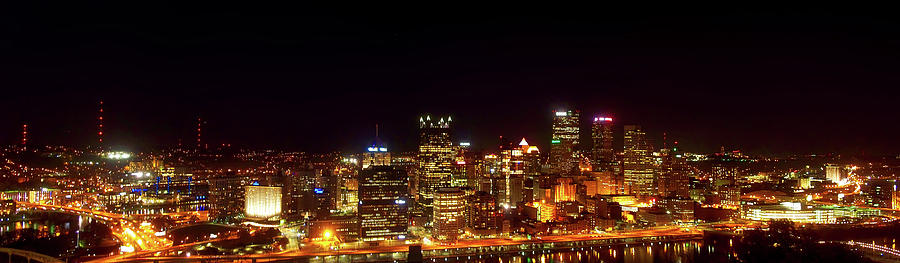 Pittsburgh Photograph - Pittsburgh Night Lights by Mountain Dreams