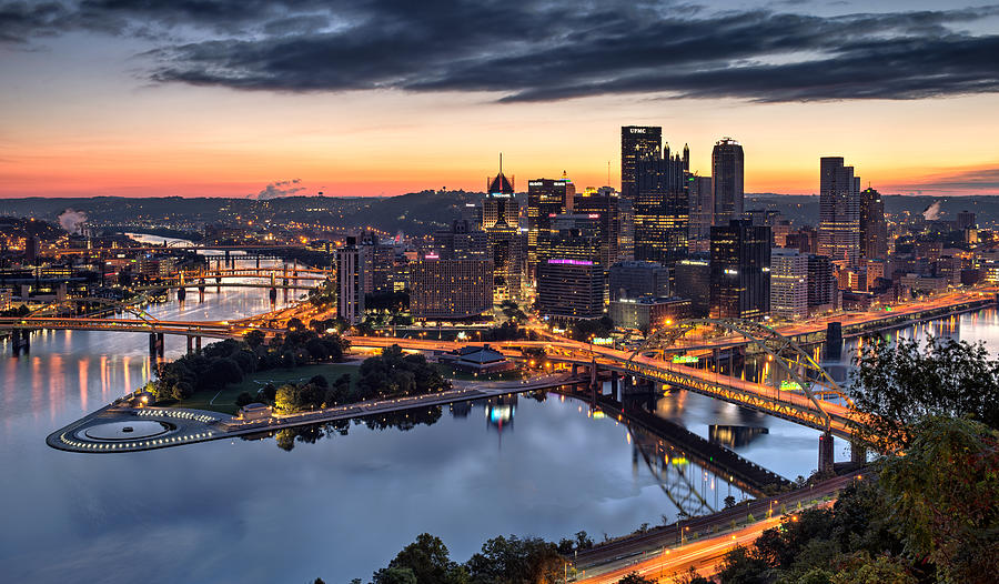 Pittsburgh October Sunrise Photograph by Matt Hammerstein