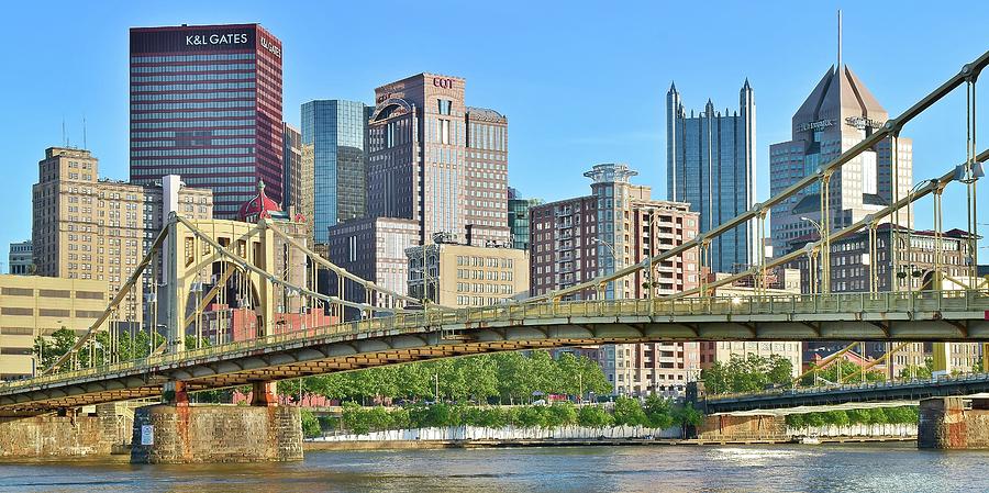 Pittsburgh over the Bridge Photograph by Frozen in Time Fine Art Photography