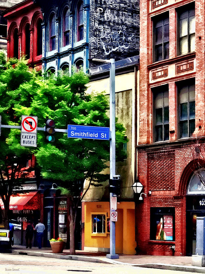 Pittsburgh PA - Liberty Ave and Smithfield Street Photograph by Susan Savad
