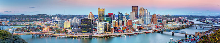 Pittsburgh panorama Photograph by Mihai Andritoiu