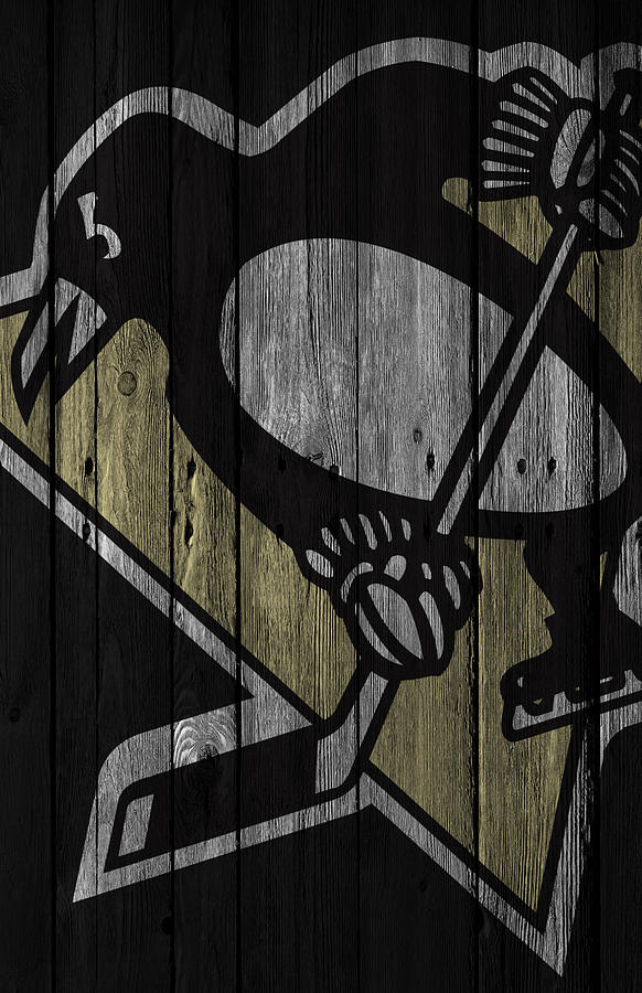Penguins Digital Art - Pittsburgh Penguins Wood Fence by Joe Hamilton Penguins Digital Art - Pittsburgh Penguins Wood Fence by Joe Hamilton