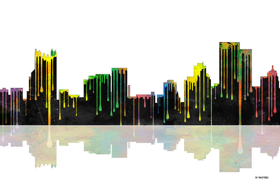 Pittsburgh Pennsylvania Skyline Digital Art by Marlene Watson