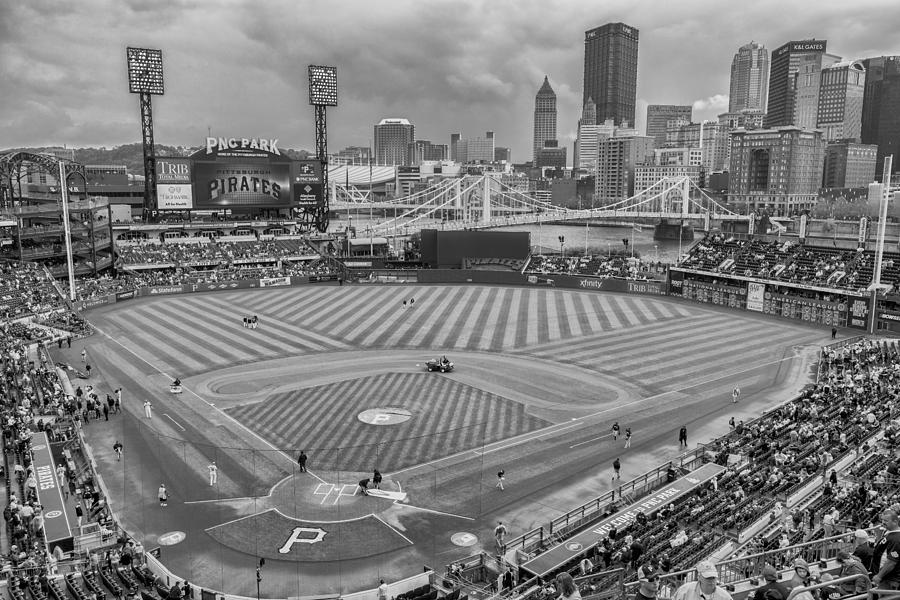 Pittsburgh Pirates 1a BW PNC Park Photograph by David Haskett II