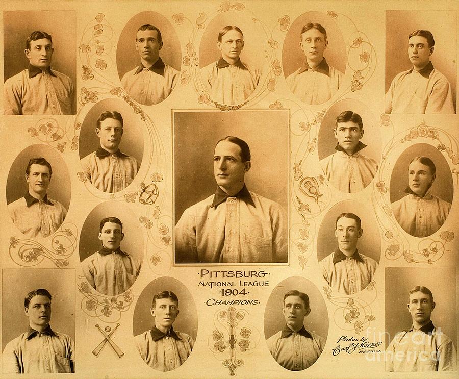 Pittsburg Pirates Baseball Champions 1904 Including Honus Wagner Photograph by Peter Ogden