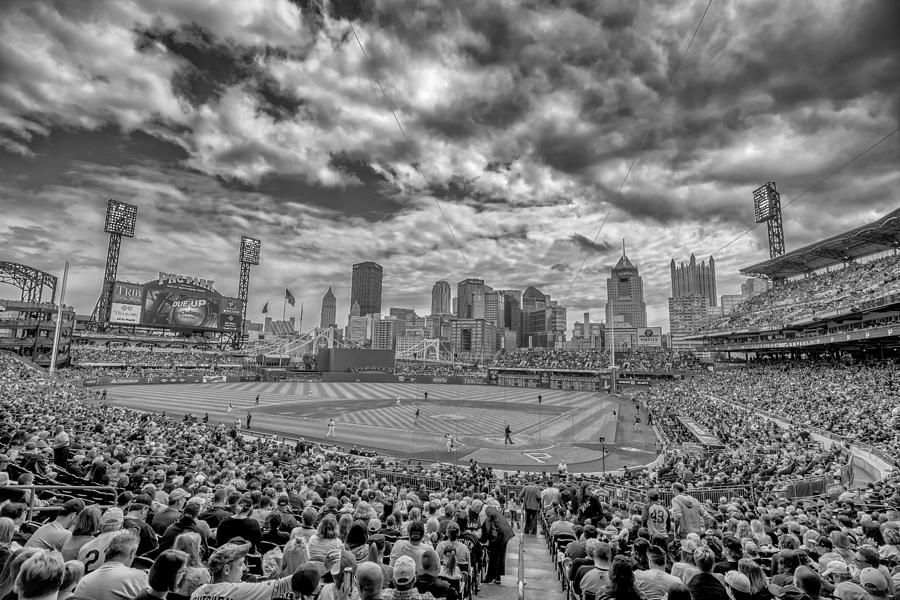 Pittsburgh Pirates Photograph - Pittsburgh Pirates PNC Park Black and White 2 by David Haskett II