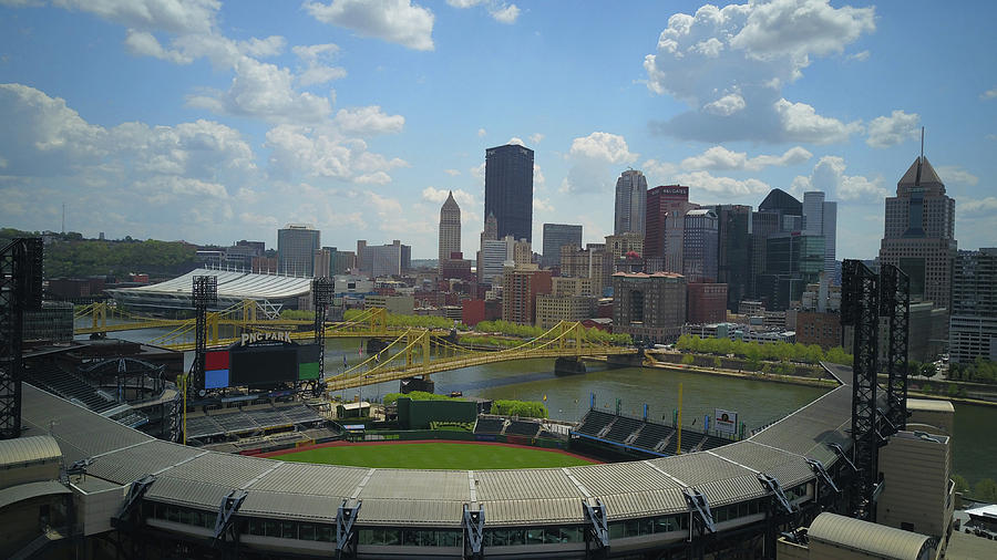 Pittsburgh Skyline Above PNC Park Photograph by Tooch Art - Pixels
