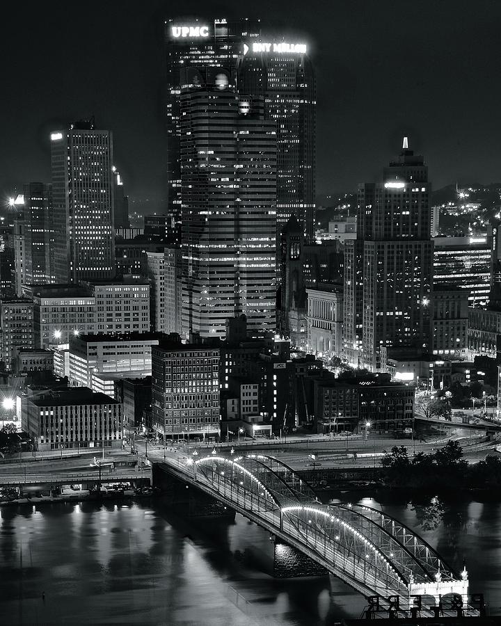 Pittsburgh Standing Tall in Black and White Photograph by Frozen in Time Fine Art Photography