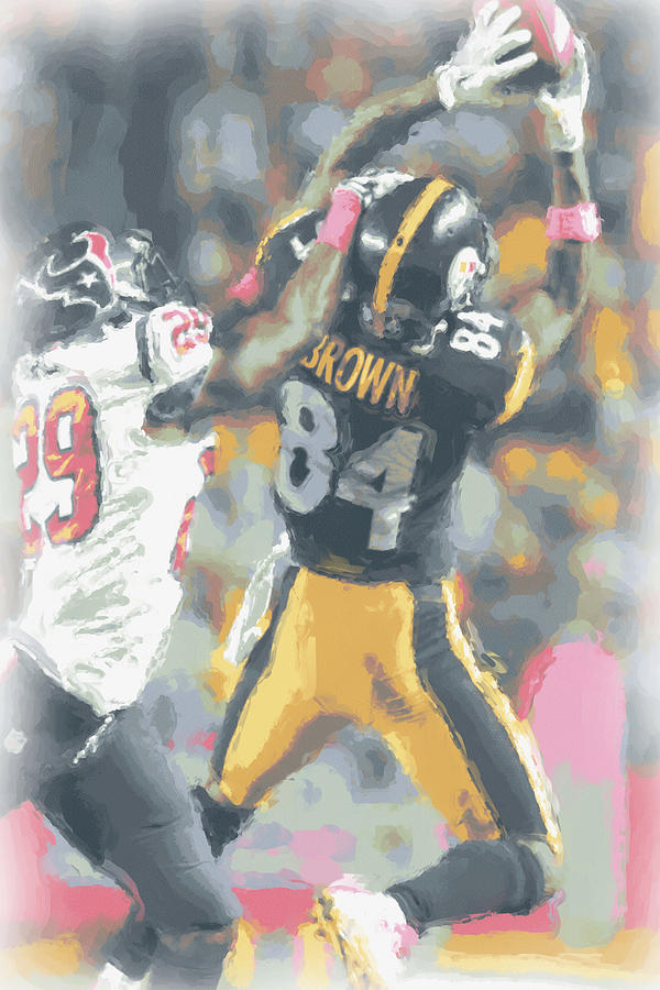 Pittsburgh Steelers Antonio Brown 2 Photograph By Joe Hamilton - Fine ...