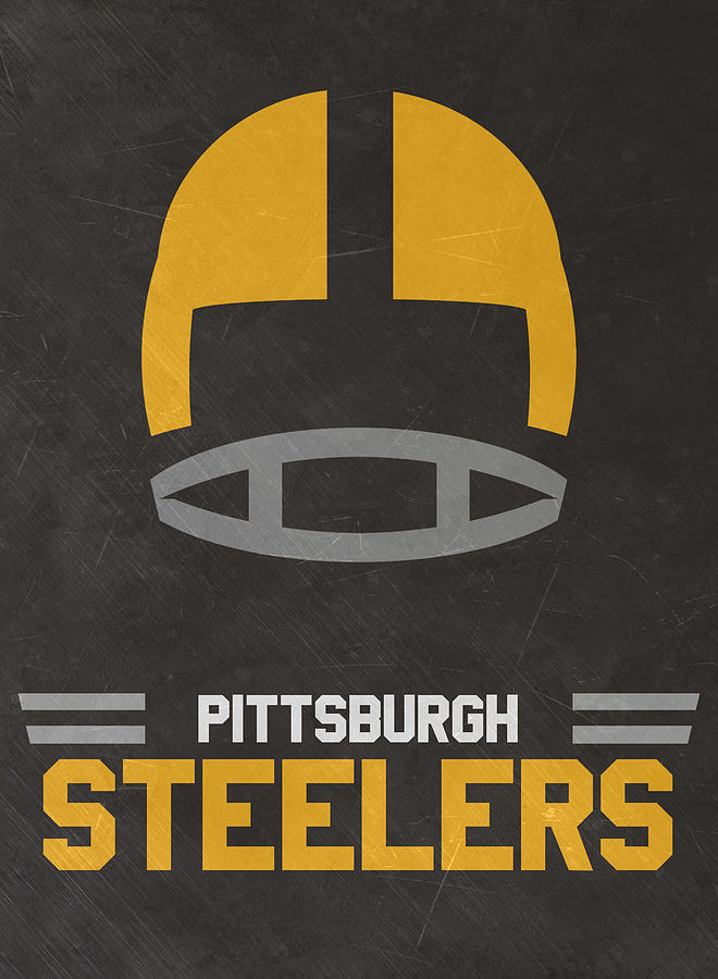 Pittsburgh Steelers Vintage Art Mixed Media by Joe Hamilton