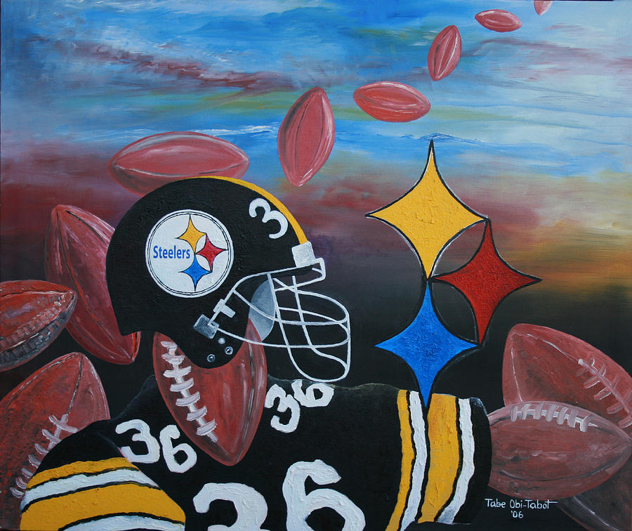 PittSteelers Painting by Obi-Tabot Tabe