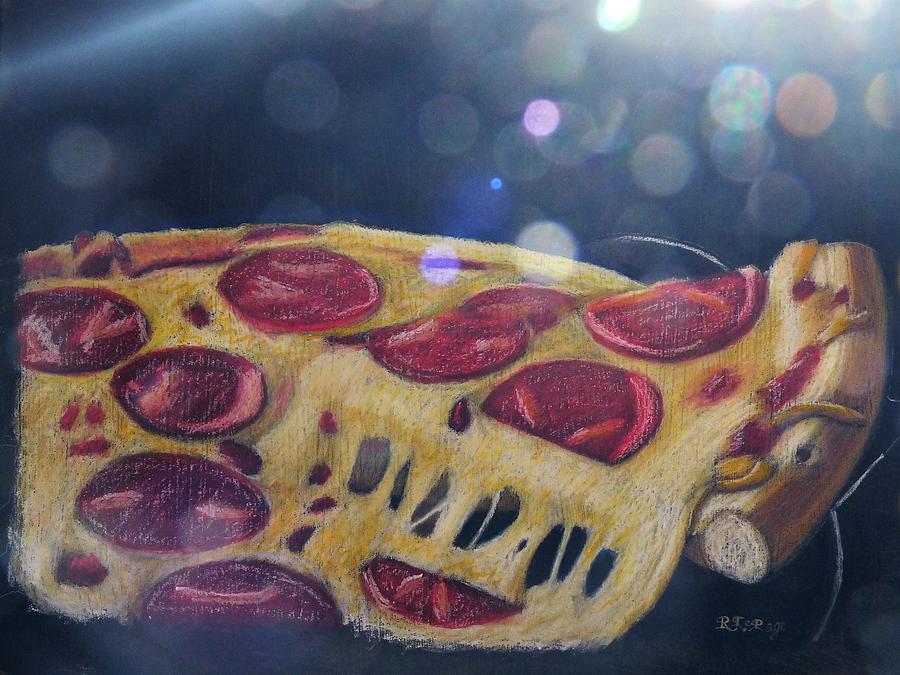 Pizza Anyone Pastel by Richard Le Page