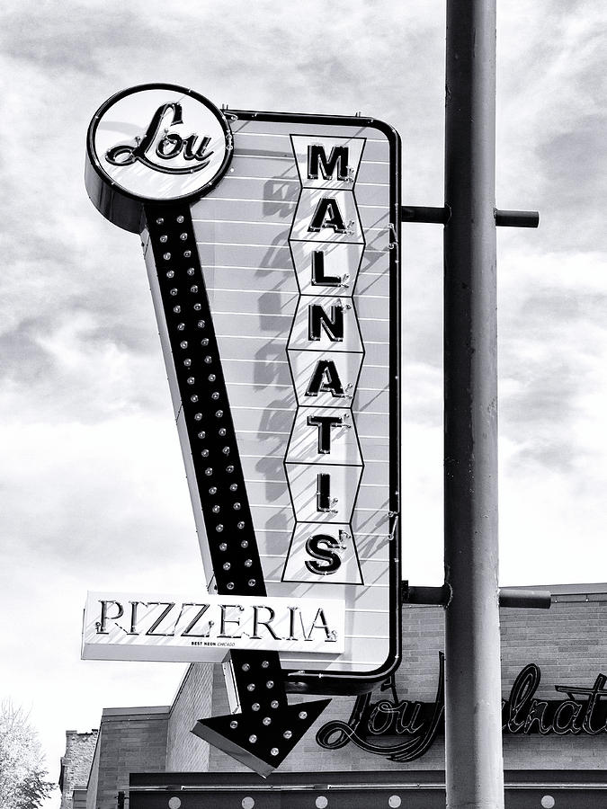 Black And White Photograph - PIZZA TIME Chicago Pizza by William Dey