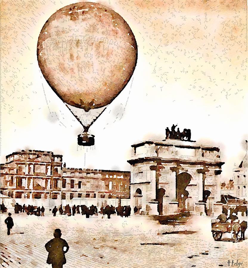 Place Du Carrousel 1878 Painting