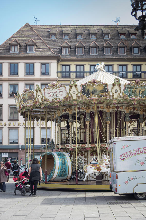 Place Gutenberg Carrousel Photograph by Teresa Mucha