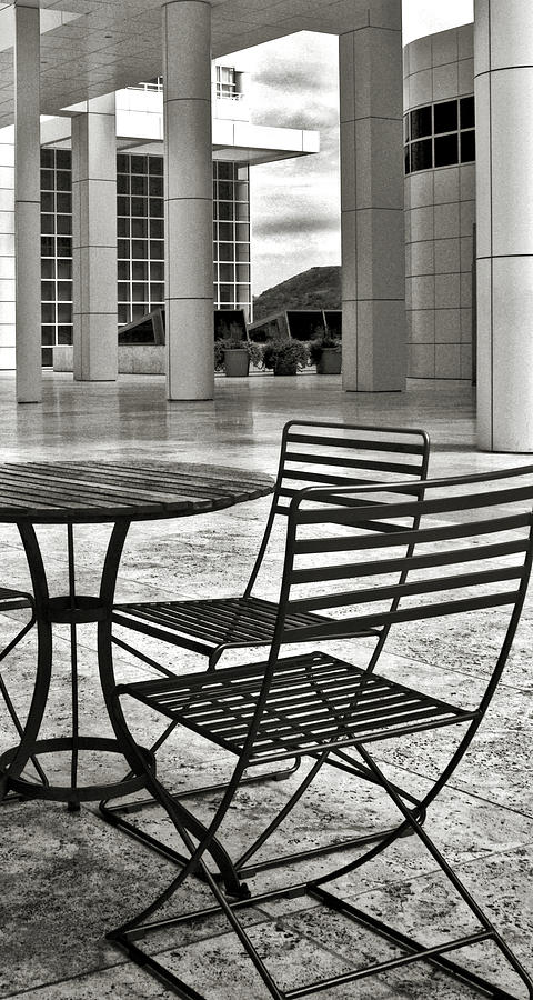 Place to Sit, Black and White Photograph by Don Schimmel