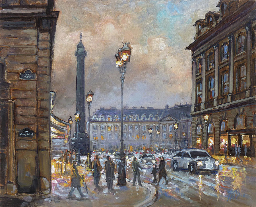 Place Vendome, Paris Painting by Irek Szelag