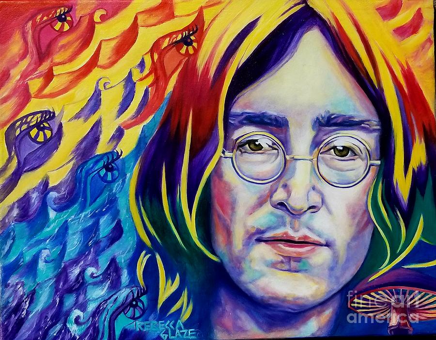 John Lennon Painting - Places I Remember  by Rebecca Glaze