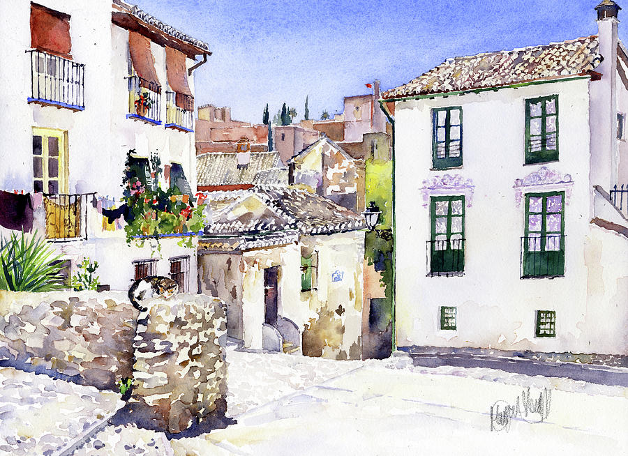 Placeta Nevot Albaicin Granada Painting