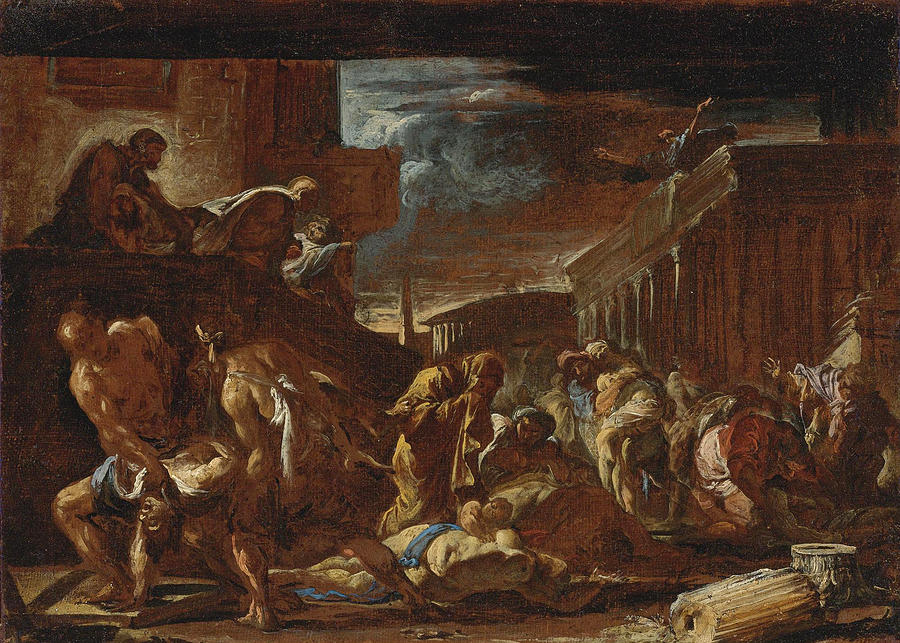 Plague of Athens Painting by Neapolitan School - Pixels