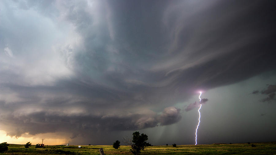 Plains Thunderstorm Photograph by Michael Prendergast - Fine Art America