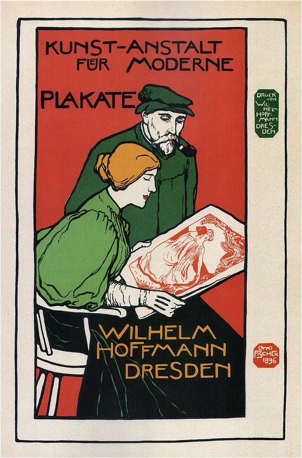 Plakate - Wilhelm Hoffmann Dresden - Vintage Advertising Art Poster Mixed Media by Studio Grafiikka