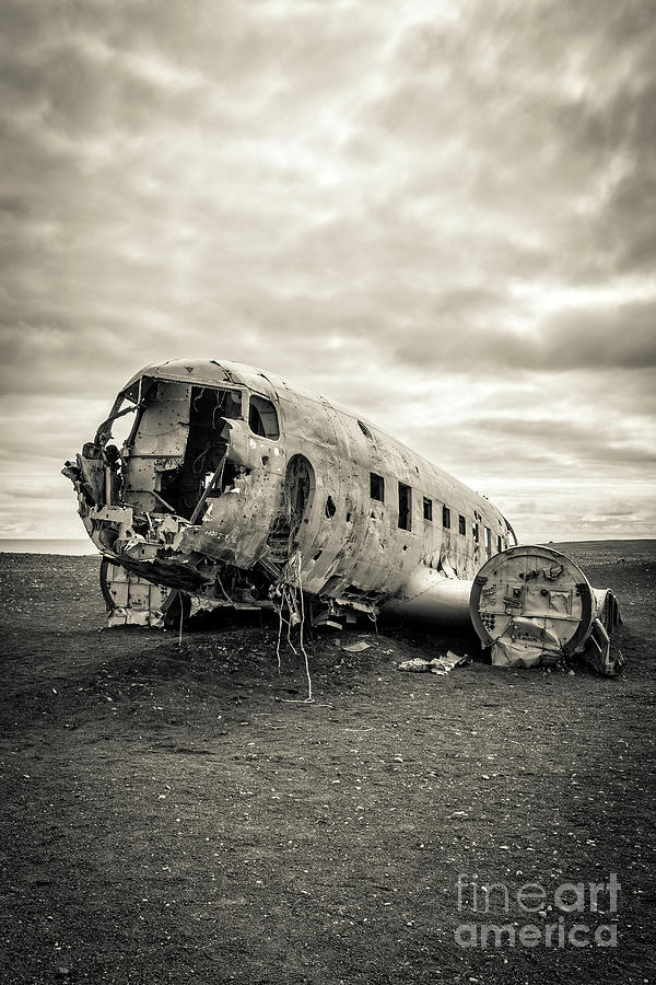 Plane Crash Iceland Photograph by Edward Fielding