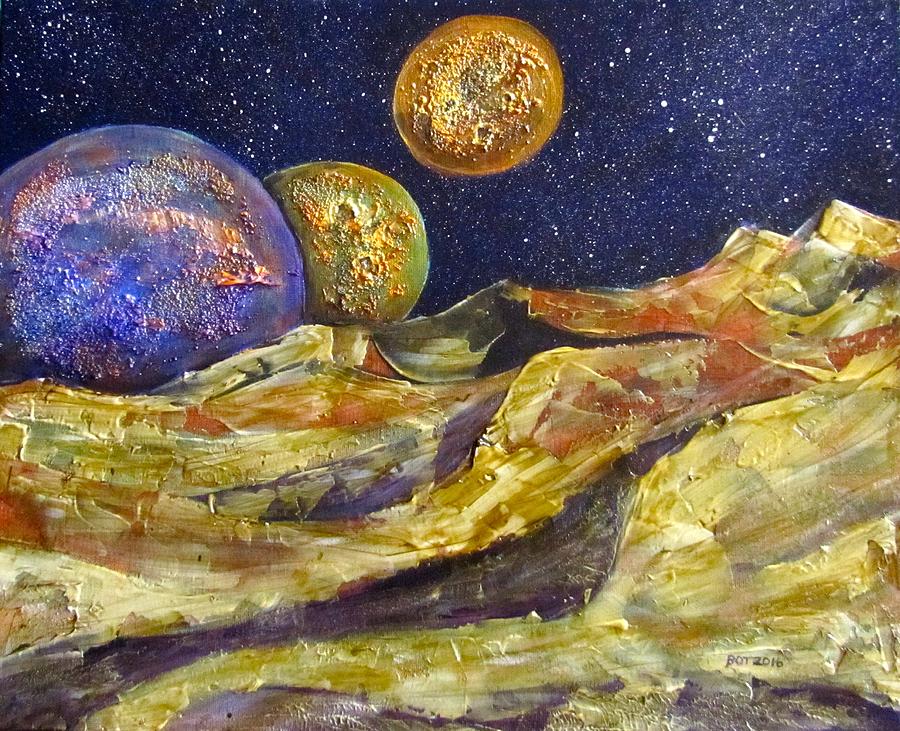 Planet 9 'Serenity' Painting by Barbara O'Toole - Fine Art America