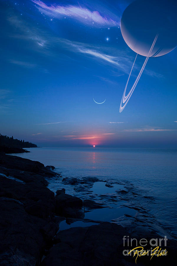Planet Rise over the Big Lake Photograph by Rikk Flohr