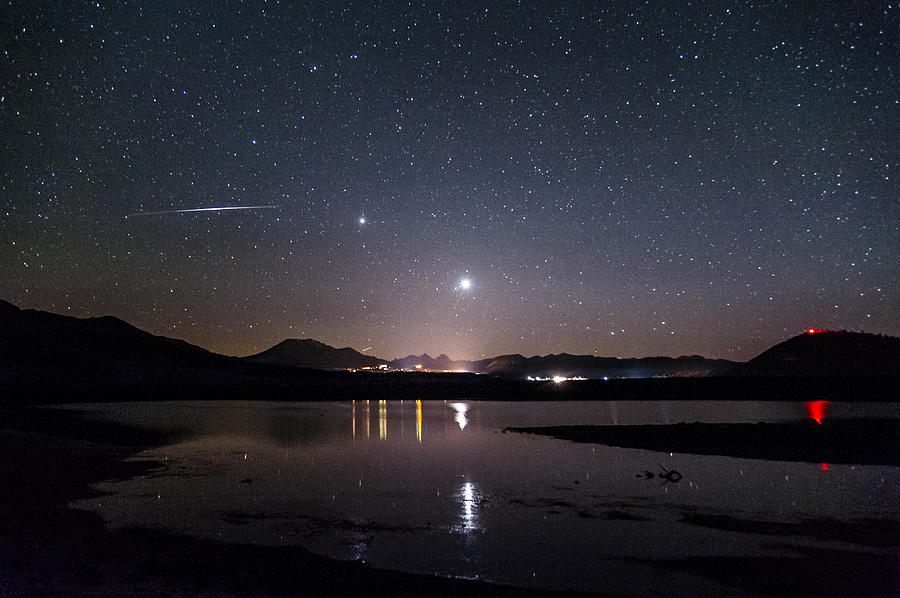 Planets over Mammoth Photograph by Cat Connor