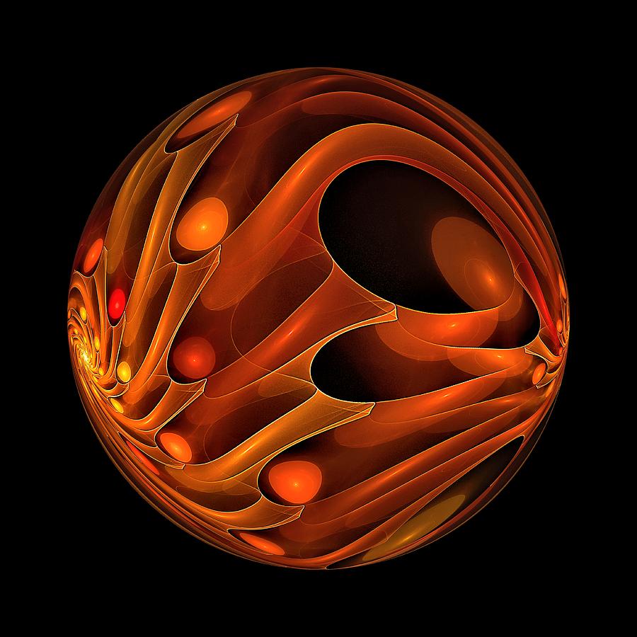 Planetworks Sphere-1 Digital Art by Doug Morgan