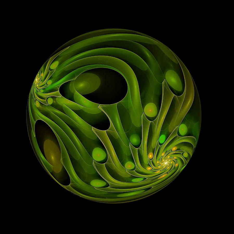 Planetworks Sphere-4 Digital Art by Doug Morgan