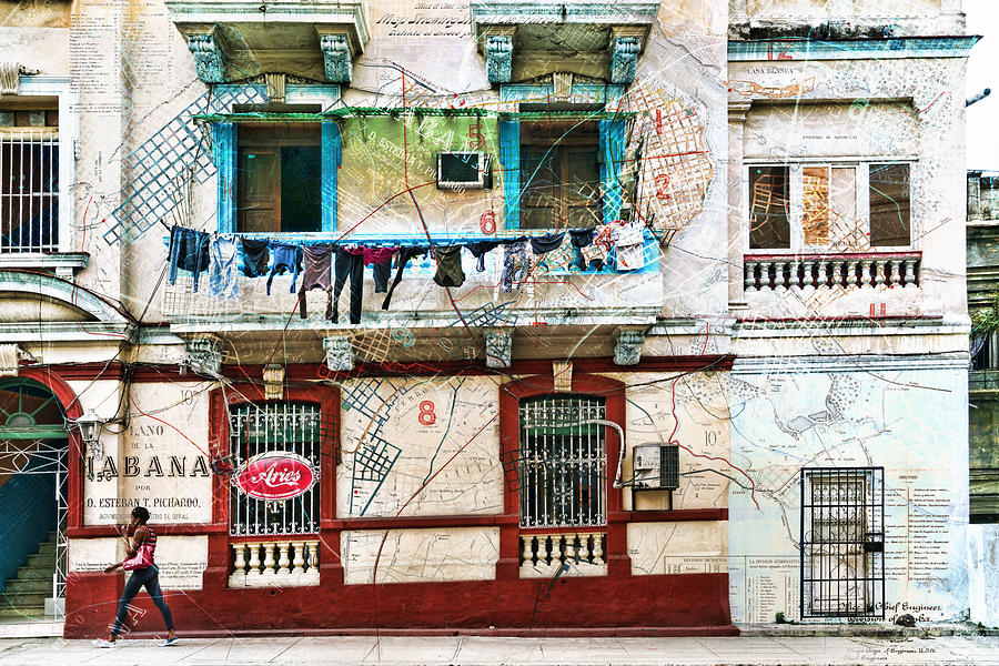 Plano De La Habana Photograph by Sharon Popek
