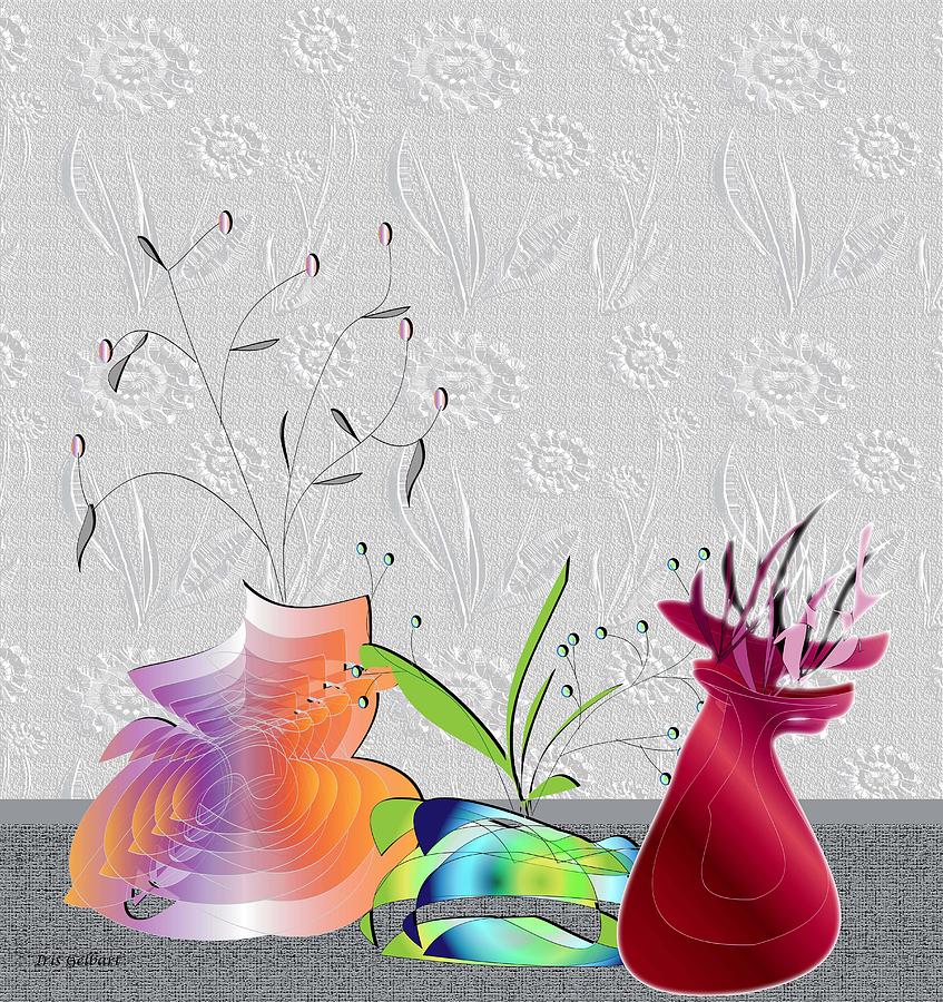 Plant Line up Digital Art by Iris Gelbart
