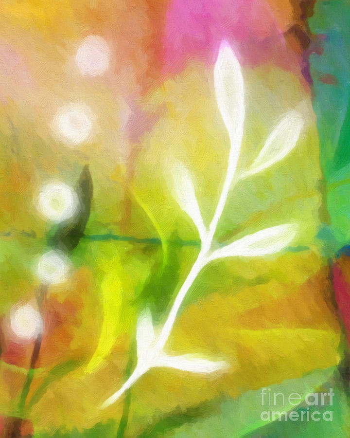 Abstract Painting - Plant of Light by Lutz Baar