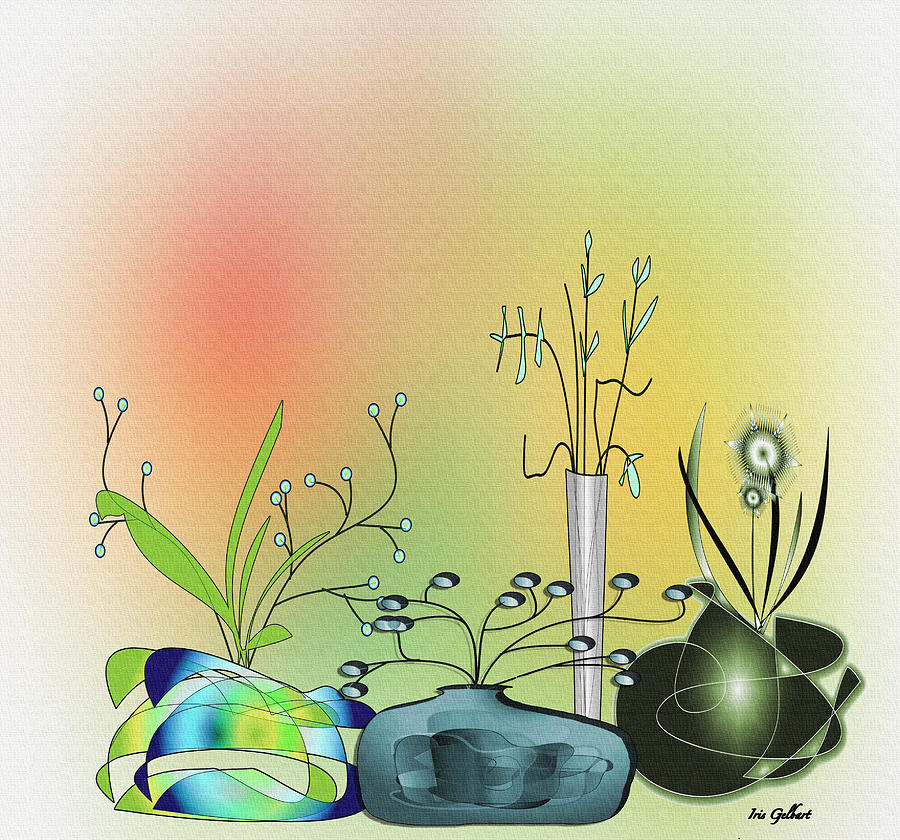 Planters Digital Art by Iris Gelbart