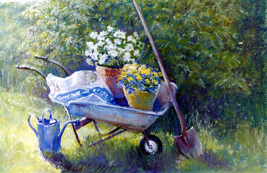 Planting Time Painting by Barbara Couse Wilson