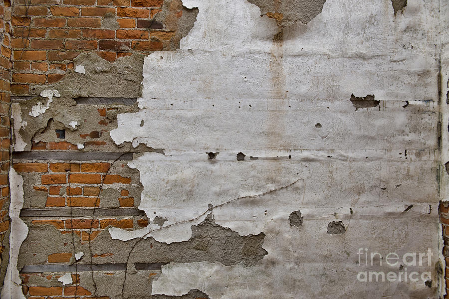 Plaster on Brick Photograph by David Arment