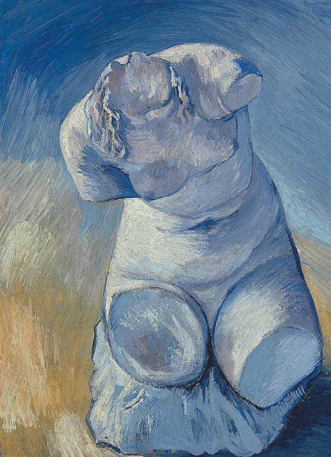 Plaster Statuette Female Torso Painting by Vincent Van Gogh