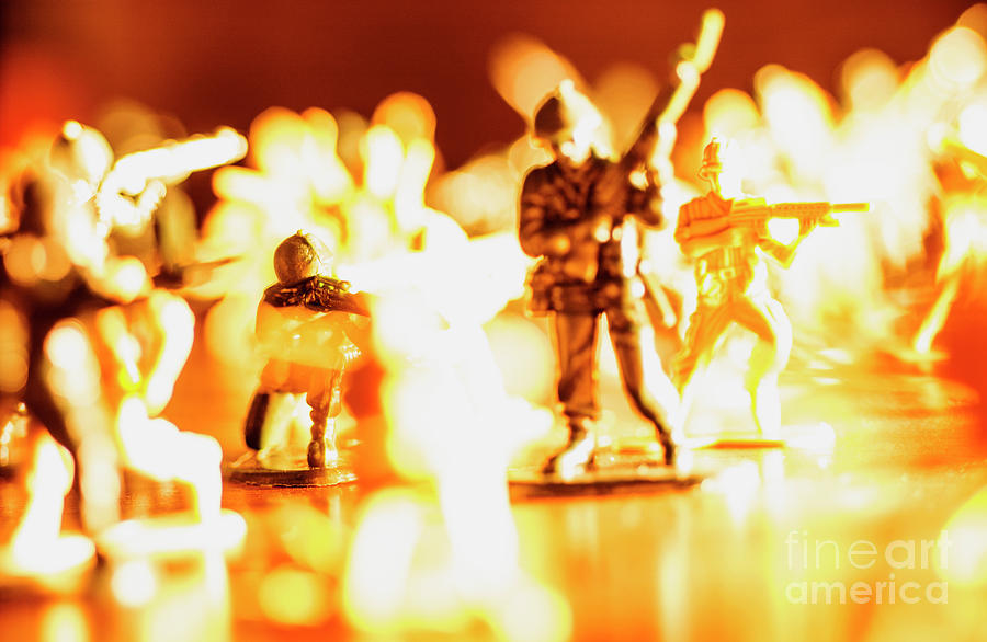 Plastic army men 1 Photograph by Micah May