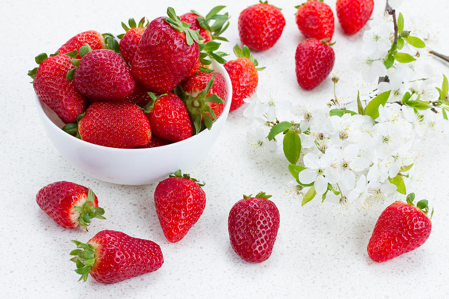 Plate of  Strawberries  Photograph by Anastasy Yarmolovich