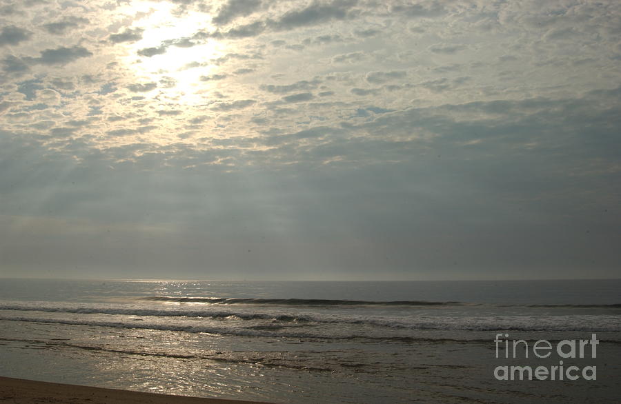 Platinum Sea Sunrise in Ocean Grove NJ Photograph by Anna Lisa Yoder