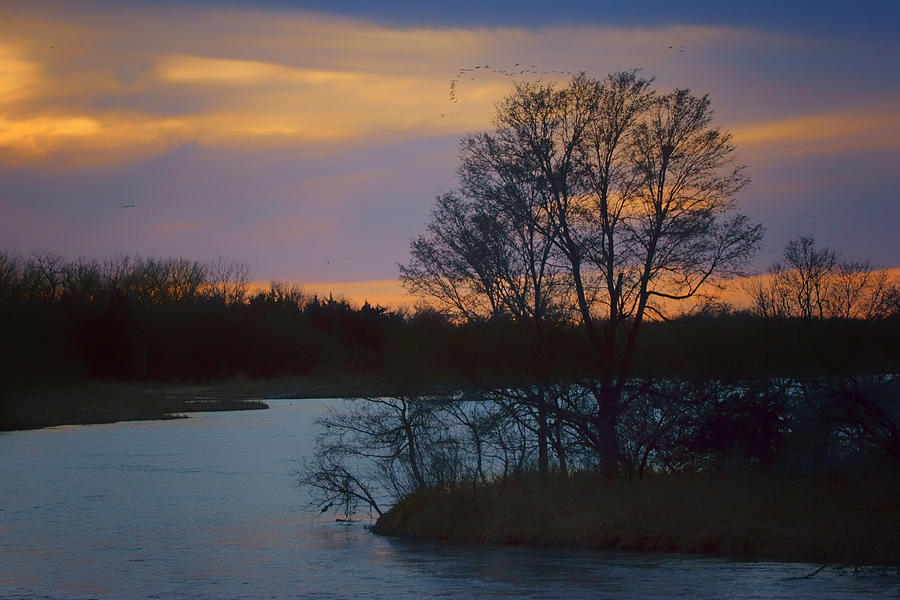 Platte River - Sunset Photograph by Nikolyn McDonald