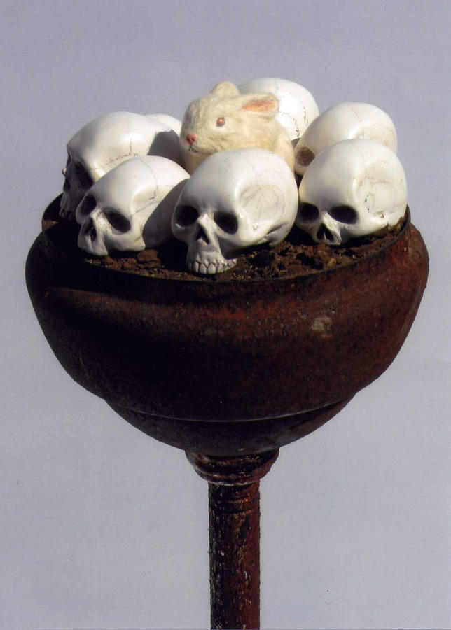 Skulls Sculpture - Play Boy by Jarad Bryant Skulls Sculpture - Play Boy by Jarad Bryant